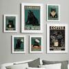 Vintage Coffee Toilet Paper Cat Bar Club Posters And Pints Nordic Wall Art Canvas Painting Abstract Pictures For Bathroom Decor