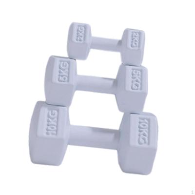 3-dielna miniatúrna súprava na cvičenie pre domček pre bábiky s činkami a kettlebell