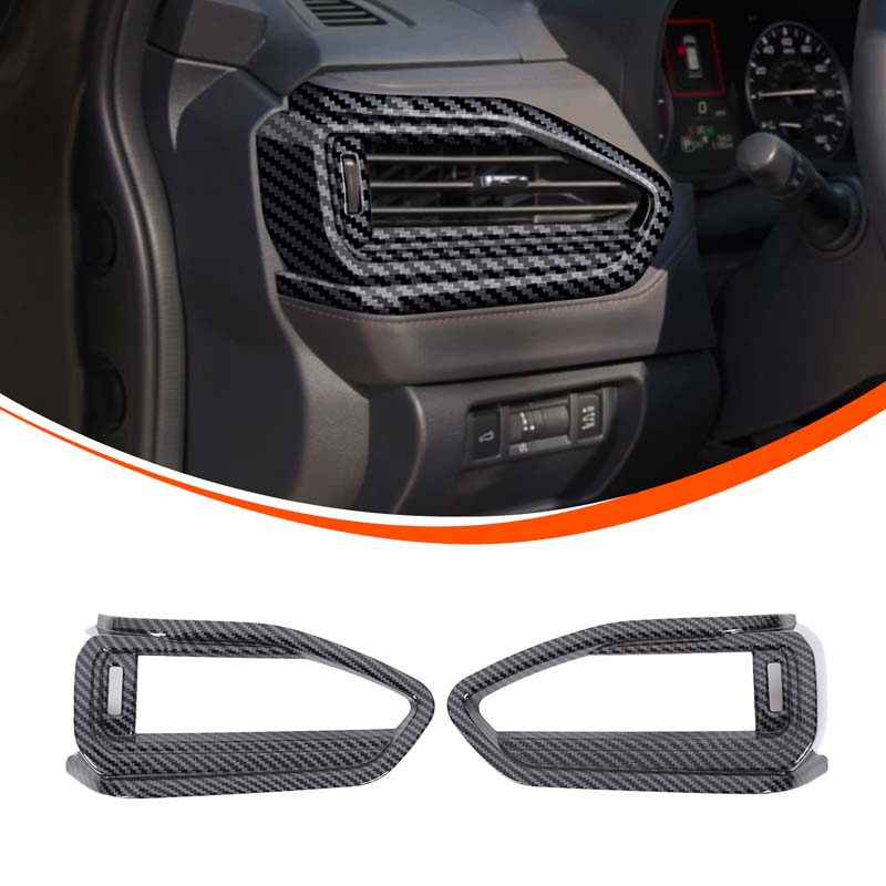 ABS Carbon Fiber For Subaru Forester 2026+ Center Control Shift Panel Air Outlet Frame Glass Lift Frame Sticker Accessories