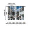 2 Pcs   Filtering Curtains (excluding Rods   Non-movable   Without Batteries) Broken Wall Sky for Use In Bedrooms and Living Rooms