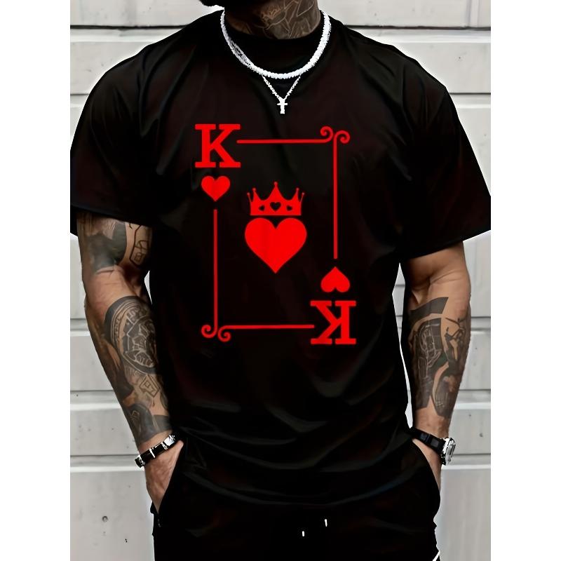 Shirt King Hearts Card Costume - Playing Cards - King Of Hearts T-Shirt S чёрный