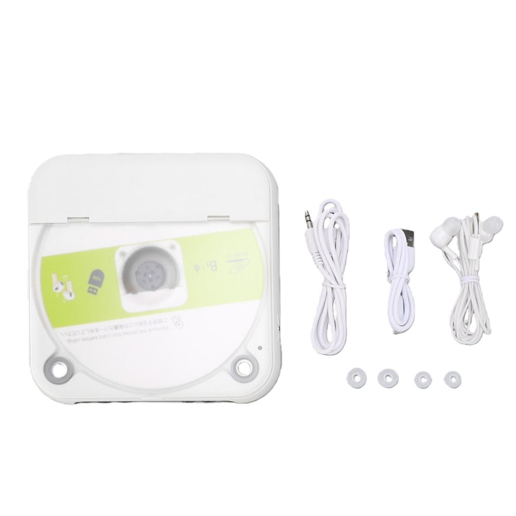 Portable CD Player High Fidelity Sound Bluetooth Car CD Player with 3.5mm AUX Port FM Radio