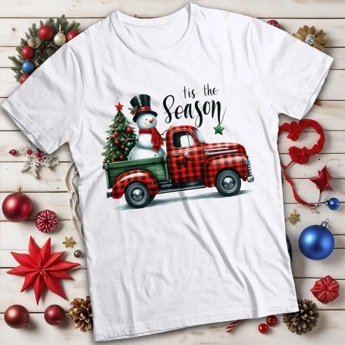

Mens and Womens Funny Snowman Christmas T-Shirt Tee for Adults #MC L