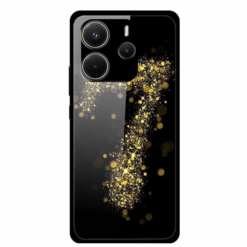 For Redmi Note 14 4G Phone Case Note14 Coque Hard Tempered Glass Back Cover For Xiaomi Redmi Note 14 5G Case Shell Soft Bumper