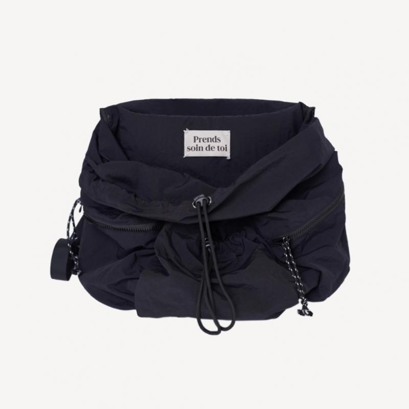 Prends Soin De Toi Drawstring Backpack Nylon Black