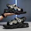 Fashion Mens Open Toe Sports Sandals Summer Outdoor Breathable Beach Shoes Casual Slippers Soft Bottom Thickening Comfortable Non-slip