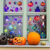 Halloween Colorful Laser Star Pumpkin Ghost Glass Window Home Festival Decoration Stickers