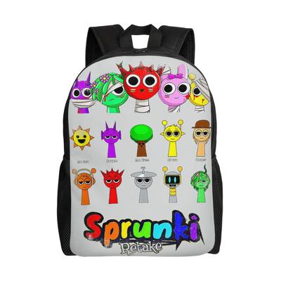 Sprunkis Rucksack für Mädchen Jungen Kinder Leicht Lustig Spiel Schulrucksäcke für Kleinkinder Vorschule