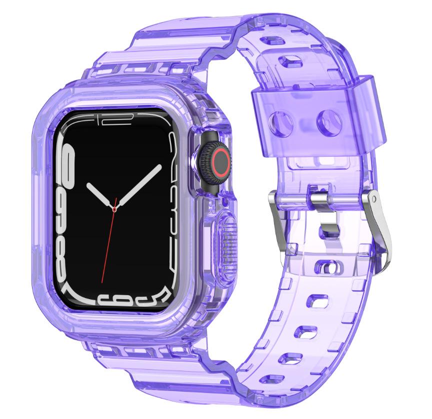 Watchband for Apple Watch Strap Band Series 45mm 44mm 41mm Transparent for Iwatch 3 Ultra 49mm 40mm