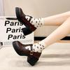 Mary Jane Small Leather Shoes Women's New Autumn Uniform Shoes Student High Heels Single Shoes