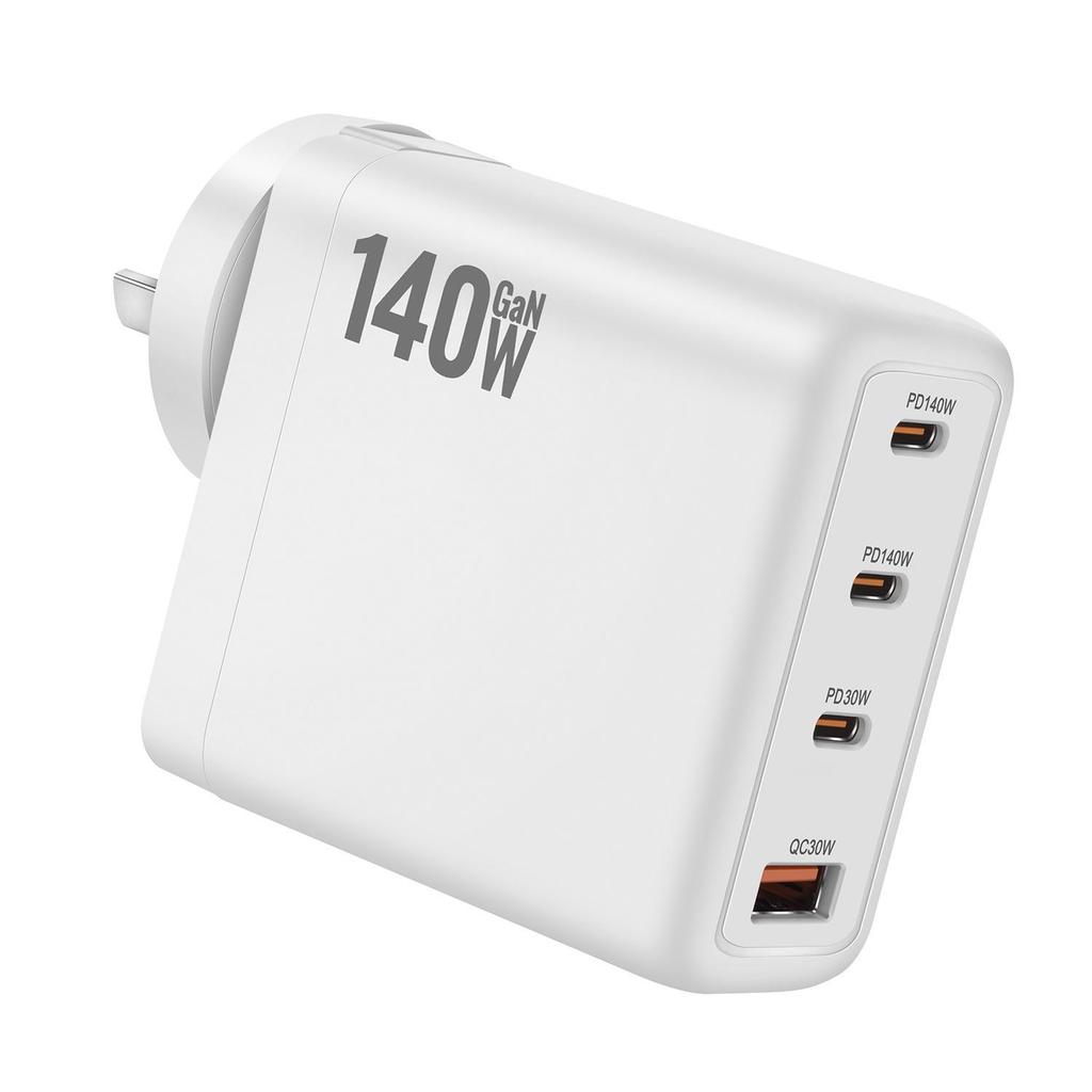 140W Gallium Nitride PD3.1 Multi-port Fast Charger for Laptops & Phones