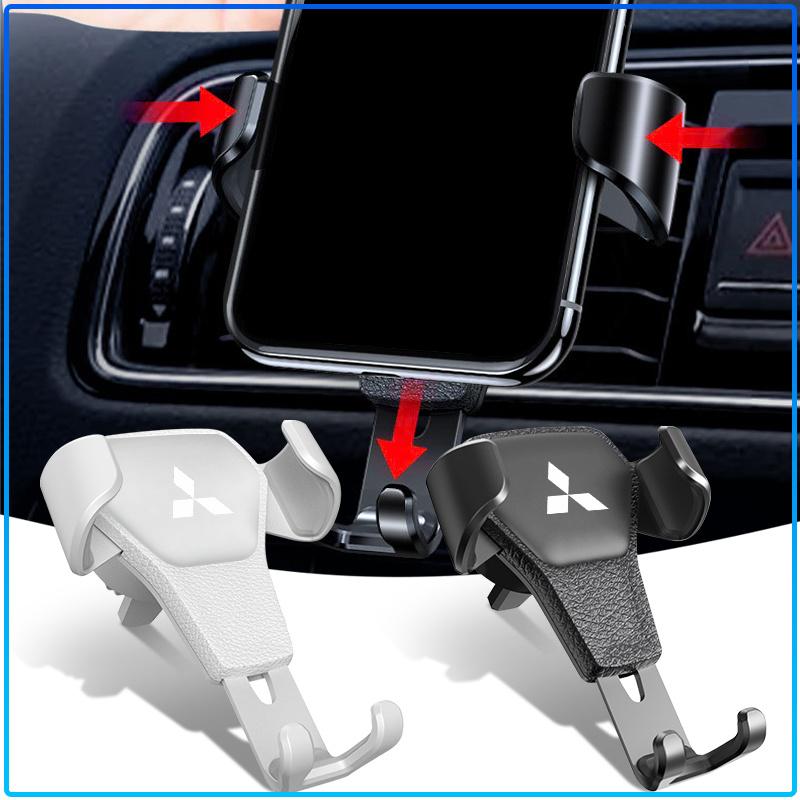 For Mitsubishi Lancer Lancer ASX Outlander 2 3 Pajero Mirage Exzos Pajero 4 Car Phone Holder Vent Bracket GPS Navigation Mobile Car Styling