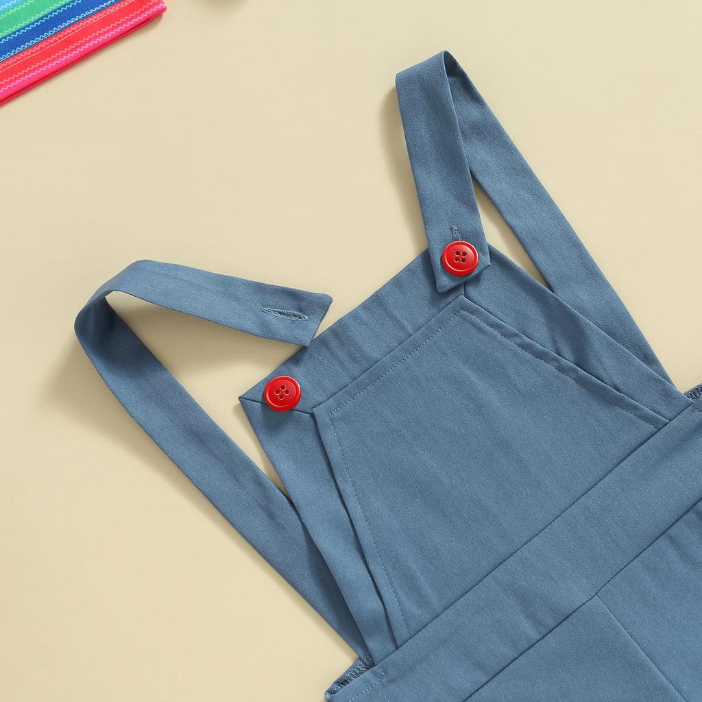 Dětské 2ks podzimní outfity s dlouhým rukávem, pruhovaný potisk topy a podvazkové kalhotky Set Cosplay pro batole