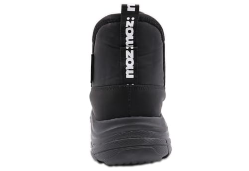 Moz Sweden Logon Hands-Free Snow Boots, Water-Repellent, Waterproof, and Cold-Weather, Lightweight, for Women, Rain Boots, Black, 93325422