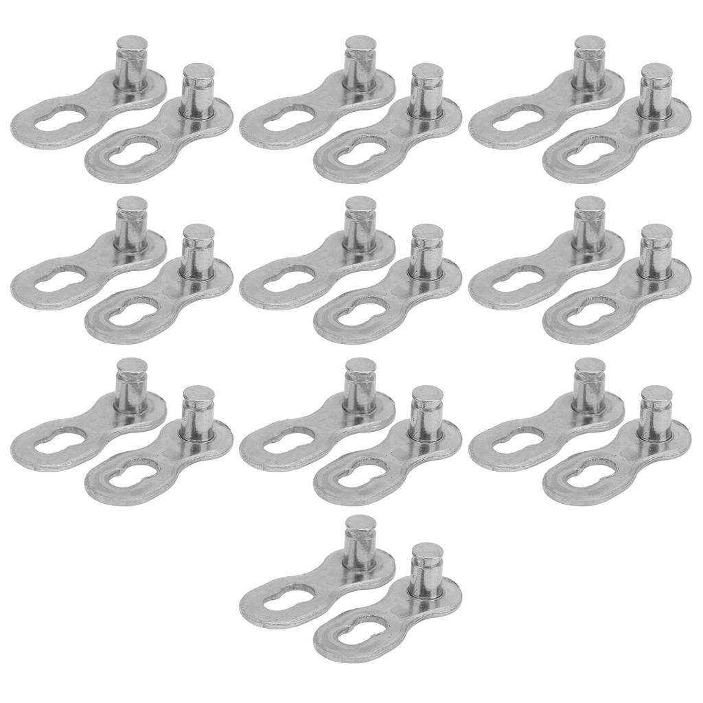 10 Pair 9 Speed Bicycle Chain Link Quick Release Connector Parts Cycling Accessory Silver