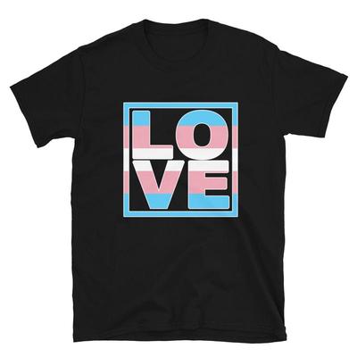 Transgender Pride T Shirt Trans Flag Lgbtq Love Human