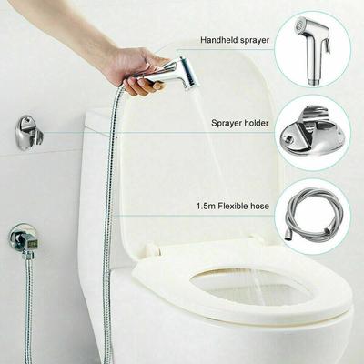 Chrómový bidet Shattaf sprchový kohútik Hygienická toaletná moslimská sprchová hadica