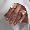 Hochwertige tragbare künstliche Nägel im Mandel-Nude-French-Stil – mittellange und lange Nagelspitzen