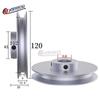 PU round belt pulley 10mm round belt single groove V-O belt pulley aluminum alloy motor single spindle transmission wheel
