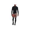 Under Armour Solid Color Logo Mock Neck Compression Long Sleeve Tee Men Tops Black 1366072-001