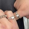 vacactsilver heart ring