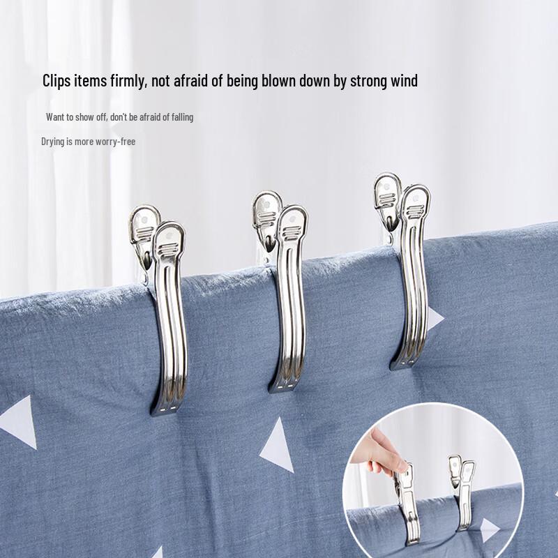 Stainless Steel Windproof Clothes Drying Clips