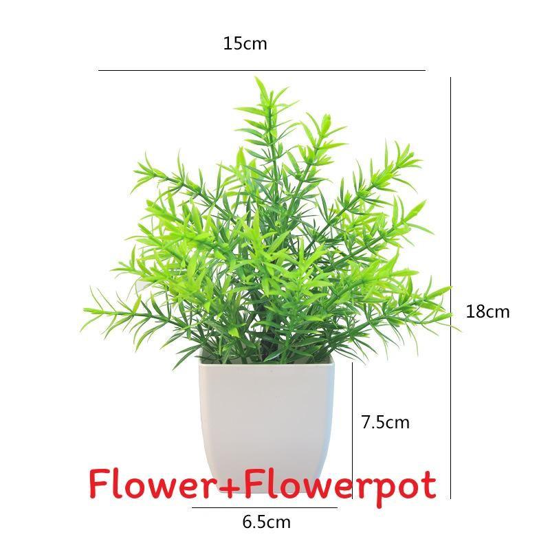 Plastový eukalyptus magnólie v květináči bonsaj pro vnitřní dárkovou dekoraci