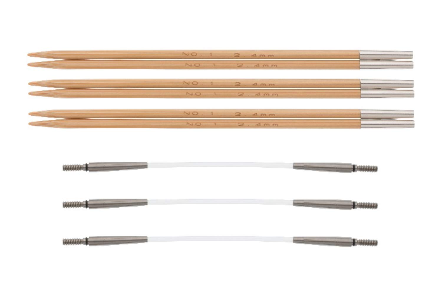 

Tulip Сменные бамбуковые спицы Тонкие 1 Набор для переноски, Размер, Нет. (TCS-15)