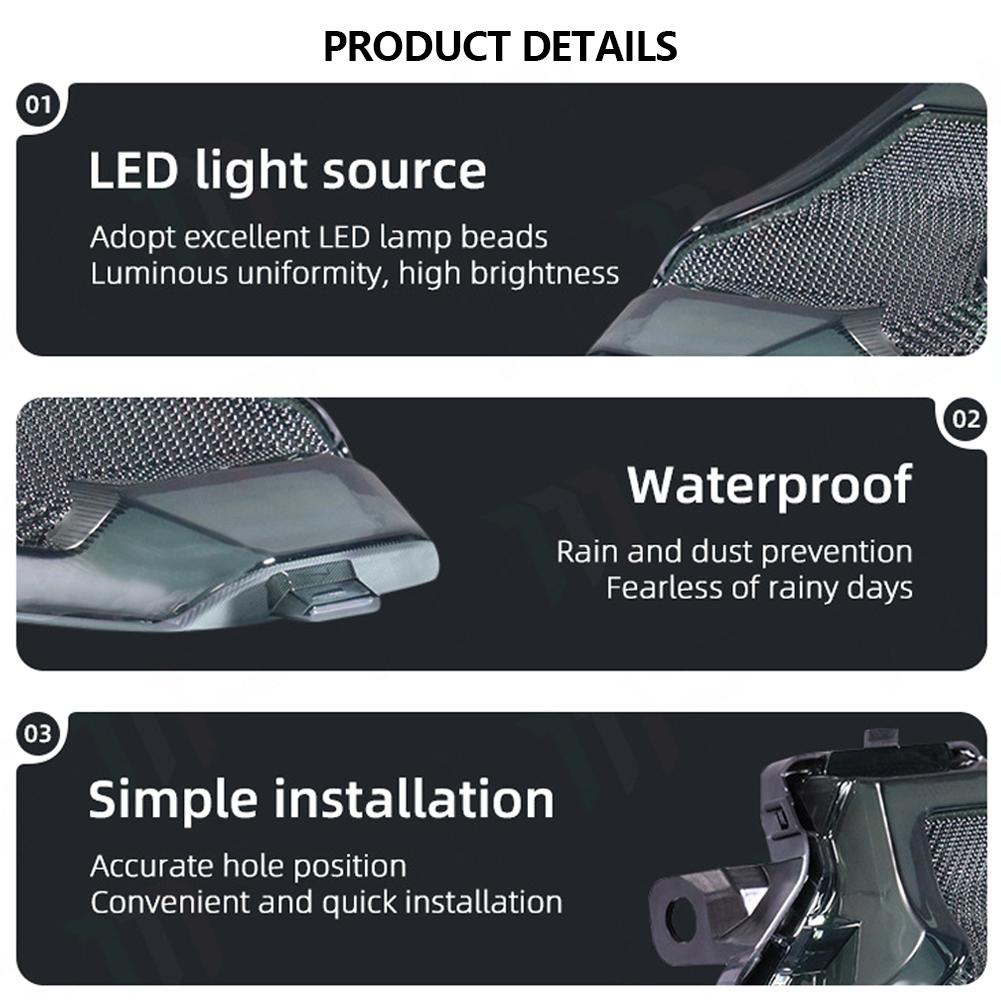 Motorcycle LED Tail Light Rear Brake Lamp Integrated Turn Signal RGB Light for Yamaha MT-07/25 R3 R25 Y15 V1 V2 LED Taillight