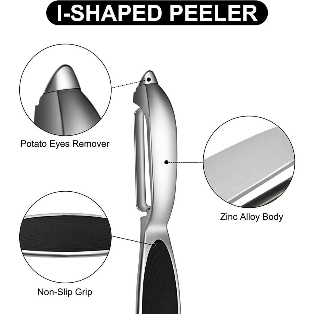 Vegetable Peeler Y and I-Shaped Peeler Set Potato Peelers Stainless Steel Fruit Peelers