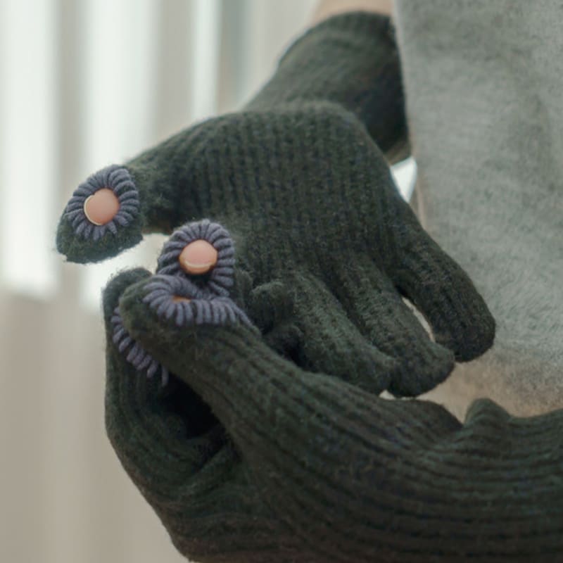 Meminn Lip Finger Long Stich Gloves 3colors