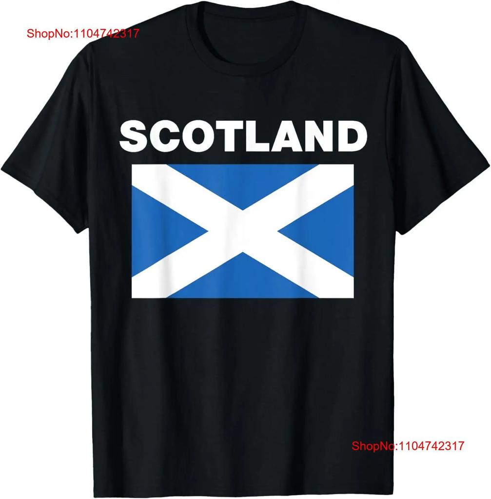 Scotland Scottish Flag Heritage T Shirt Vintage Washed Stretched Graphic Casual Homme Designer Clothes Unisex Slightly Soft
