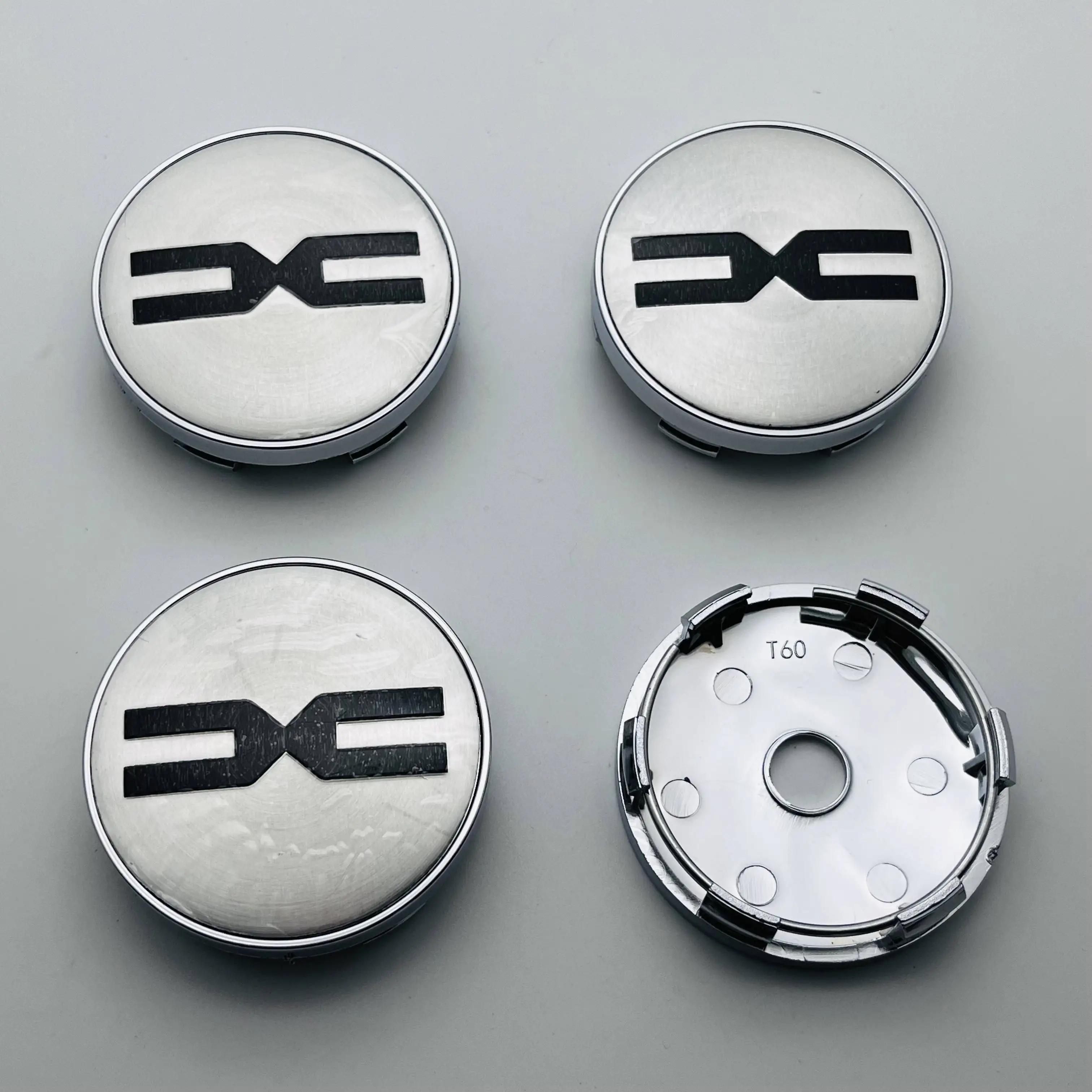 

4pcs 3D 60mm Car Wheel Center Caps Whit Emblem LOGO Sticker Rim Hub Cover Car Styling Auto Accessories for DACIA Spring Duster Silver Black Dacia