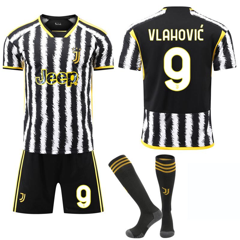 2324 Ensemble Domicile Juventus N°. 7 Chiesa 9 Hovic Football Sportswear 10 Pogba Édition Fan d'Usine