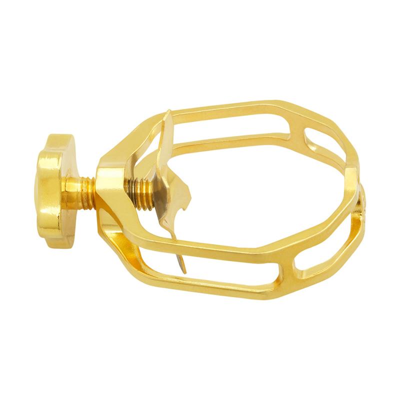 Alto Saxophone Mouthpiece Clamp Kit Metal Mouthpiece Bare Copper Hollow Clip Protective Cap Musical