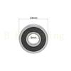 609ZZ Deep Groove Ball Bearing Double-Metal Seal Bearings Pre-Lubricated and Stable Performance Miniature 9x24x7mm