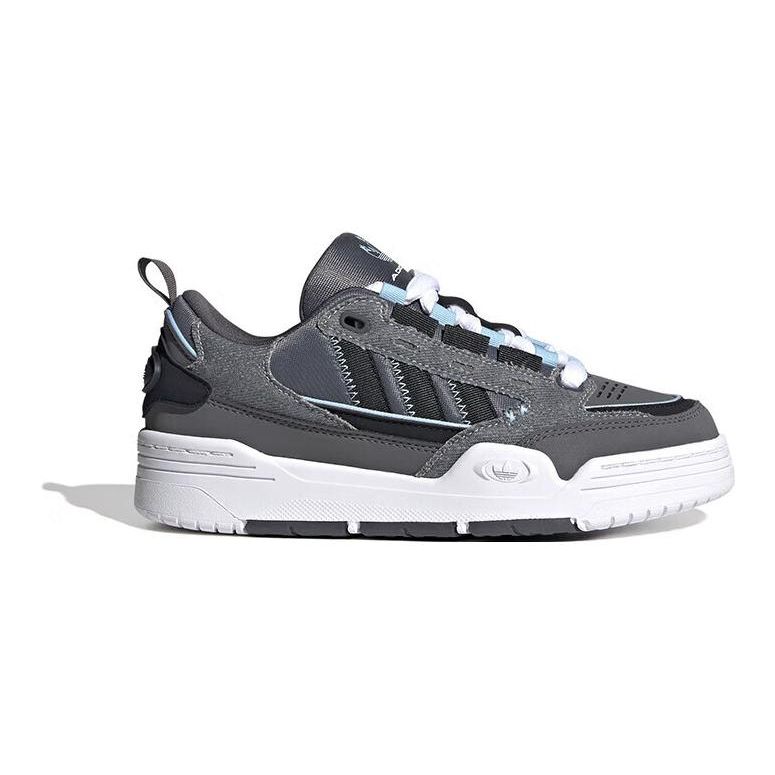 Adidas Originals Adi2000 Comfortable Durable Low-Top Skate Shoes Kids Sneakers Gray Black IG7495