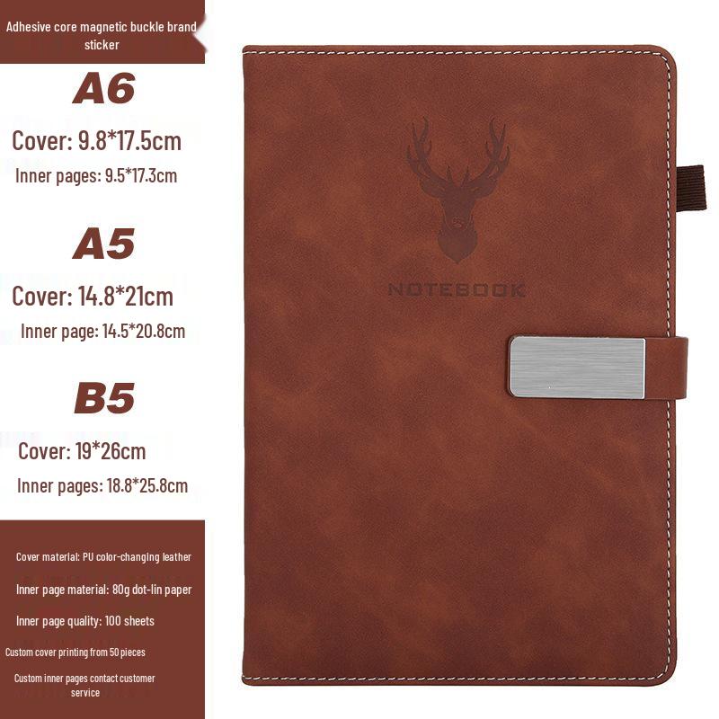 Customizable A5 Notebook & B5 Planner for Students and Business Meetings