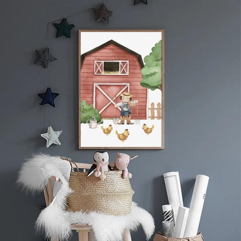 3pcs Nursery Wall Art Canvas Painting Nordic Posters And Prints Wall Picture For Living Room Home Decor