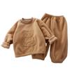 2024 Children Clothes Winter New Plush Thick Baby Pajamas Sets for Kids Girls Clothes Warm Pajama Set Home Clothing Ropa De Bebe