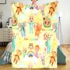 Cocomelon Theme Printed Blanket - Perfect for Couch, Bed, Travel & Outdoor Use | Machine Washable, Cozy & Durable.