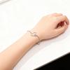 Hair Stylist Scissor Comb Bracelets for Women Heart Charm Bracelet Birthday Hairdress Gift Stainless Steel Jewelry Wholesale