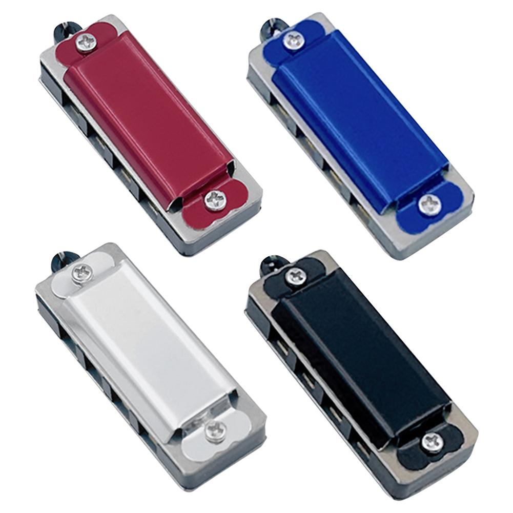 5Pcs Mini Harmonica Pendant Necklace 4 Hole 8 Tone Musical Instrument Mouth Organ Portable Harmonica for Children and Beginners