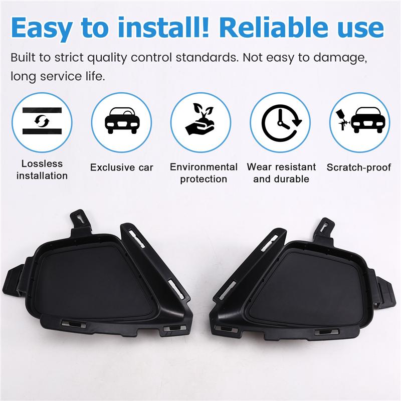 A58X-Vent Cover Plate For BMW 2 Series F44 51118075495 51118075496 Vent Cover Plate For BMW Front Bumper Trim Cover чёрный