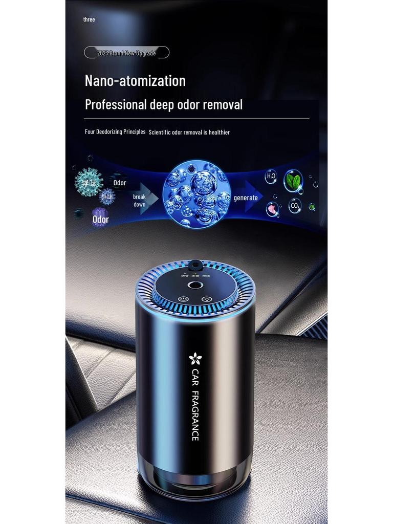 Starry Sky Car Aroma Diffuser - Intelligent Spray Air Freshener with Auto Start/Stop Feature 