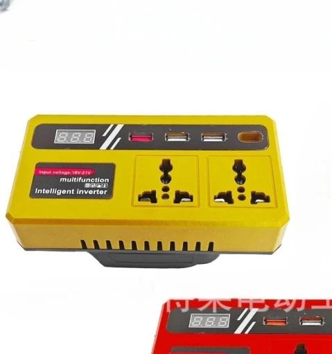 120W Lithium Battery Inverter, DC18V-21V To AC220V, Multi-Protection Battery Inverter For Power Tool Accessories