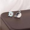 Korean Style Asymmetrical Cartoon Monster Girl Earrings