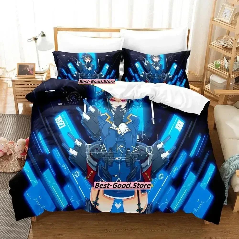 Kantai Collection Bedding Set Single Twin Full Queen King Size Bed Set Adult Kid Bedroom Duvetcover Sets Anime Parure De Lit Bed