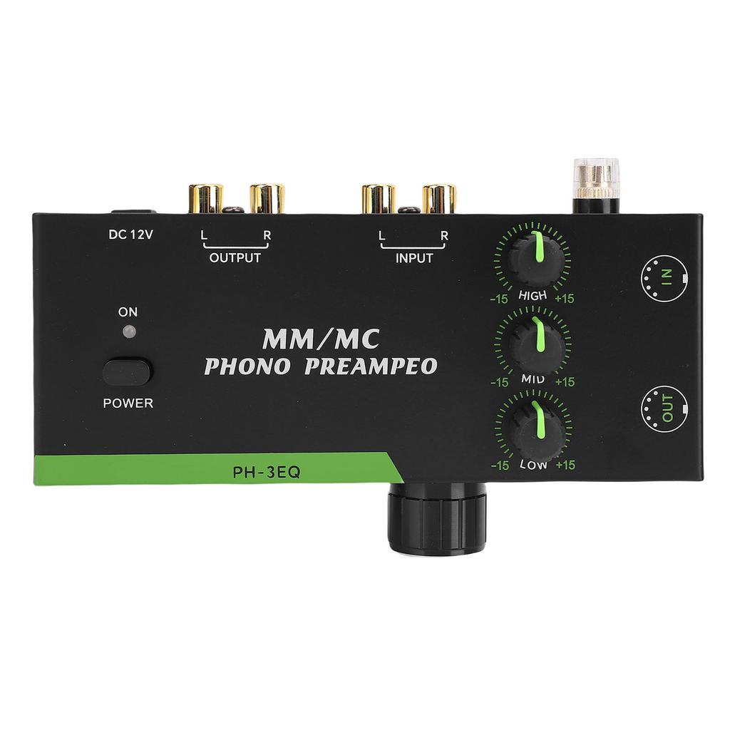 MM MC Phono Preamp Professional Mini Stereo Phonograph Preamplifier for Turntable Record Player 5 Pin XLR Input Output