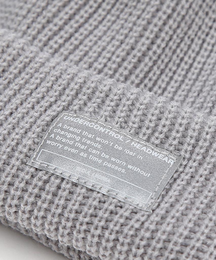 Eondeokeonteulol Winter Short Beanie Beanie / Monk Fit / Reflect / P Grey